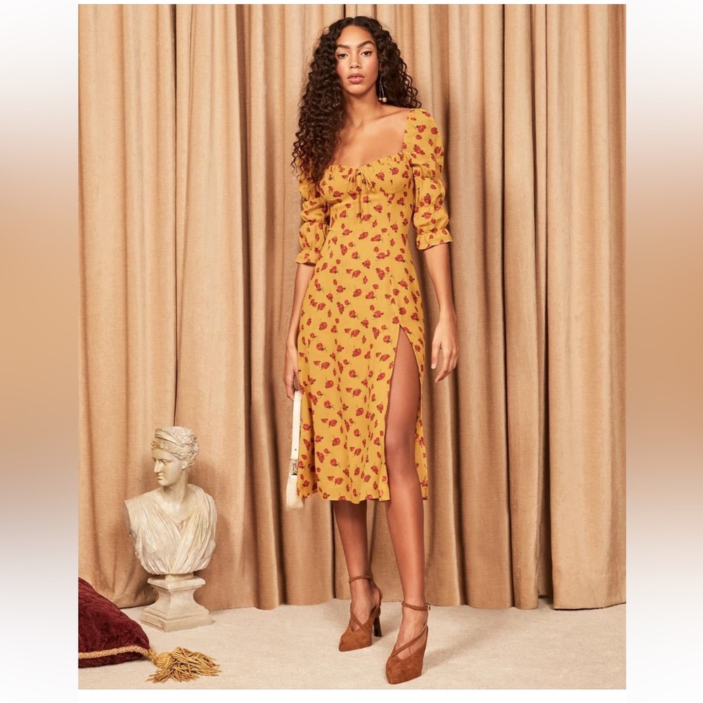 Reformation Marnie Floral Dress